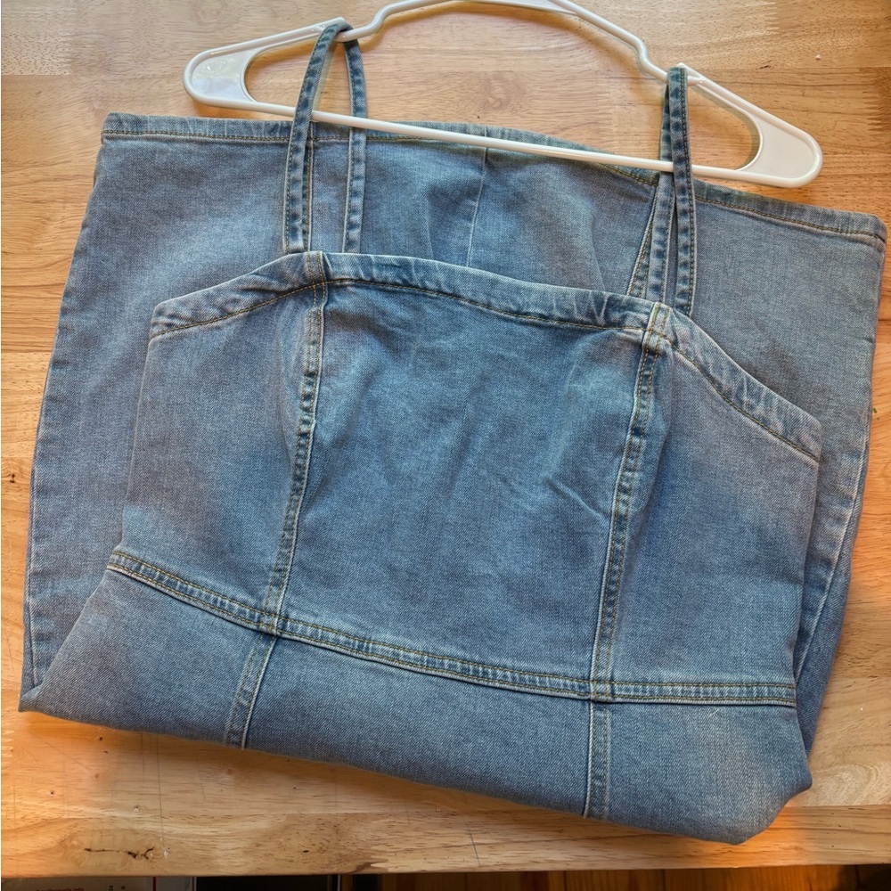 Aeropostale Light Blue Mini Denim Dress